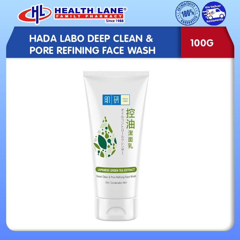 HADA LABO DEEP CLEAN & PORE REFINING MUKA SABUN (100G)
